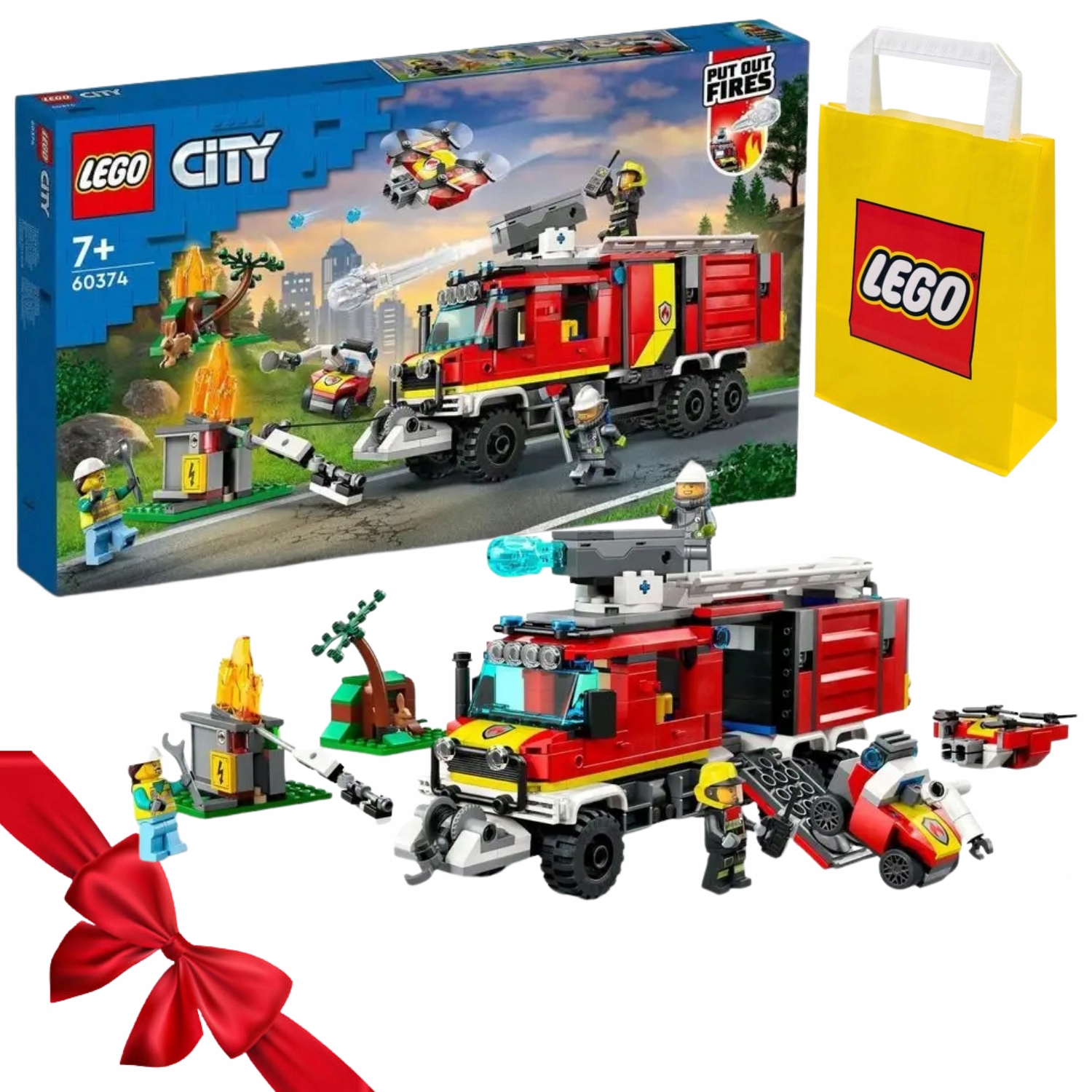 Zestaw Klocków Lego City 60374 Samochód Strażacki Terenowy Top