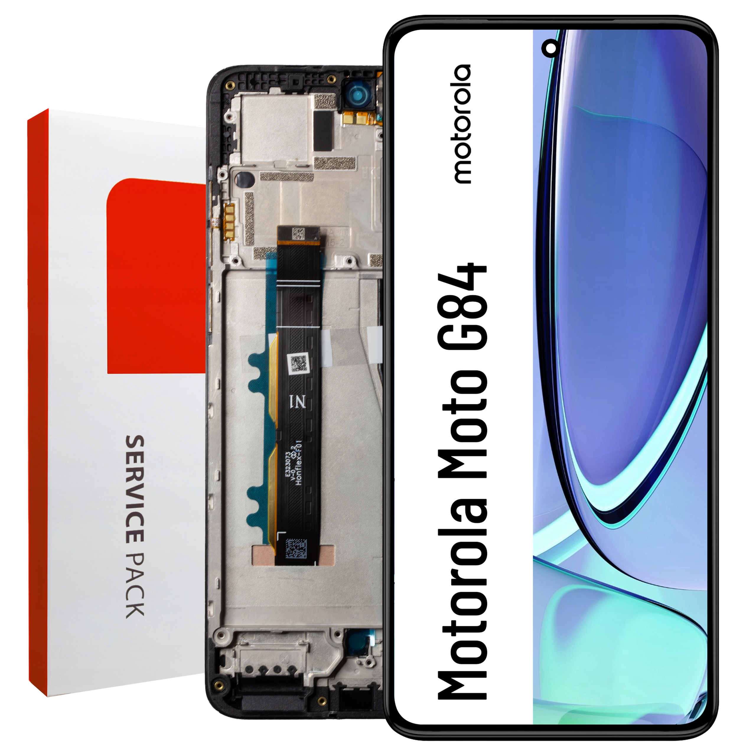 Originál Zila pre Motorola Moto G84 Displej s LCD rámčekom a maticou