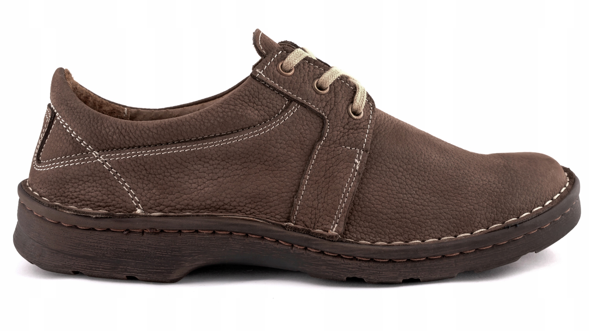 

Półbuty męskie Polskie Szerokie buty skórzane 43