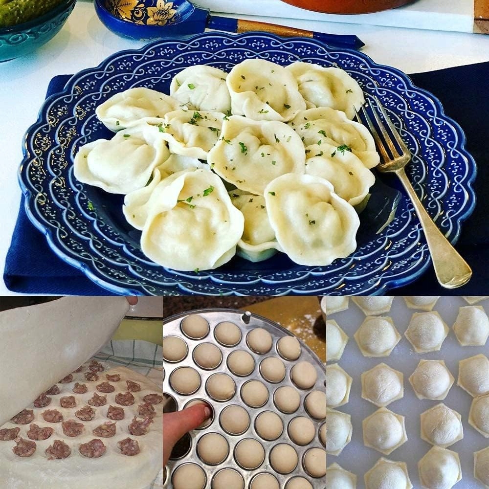 FORMA FOREMKA PIEROŻNICA DO PIEROGÓW USZEK PIEROGI RAVIOLI WYKROJNIK 37SZT Rodzaj inny