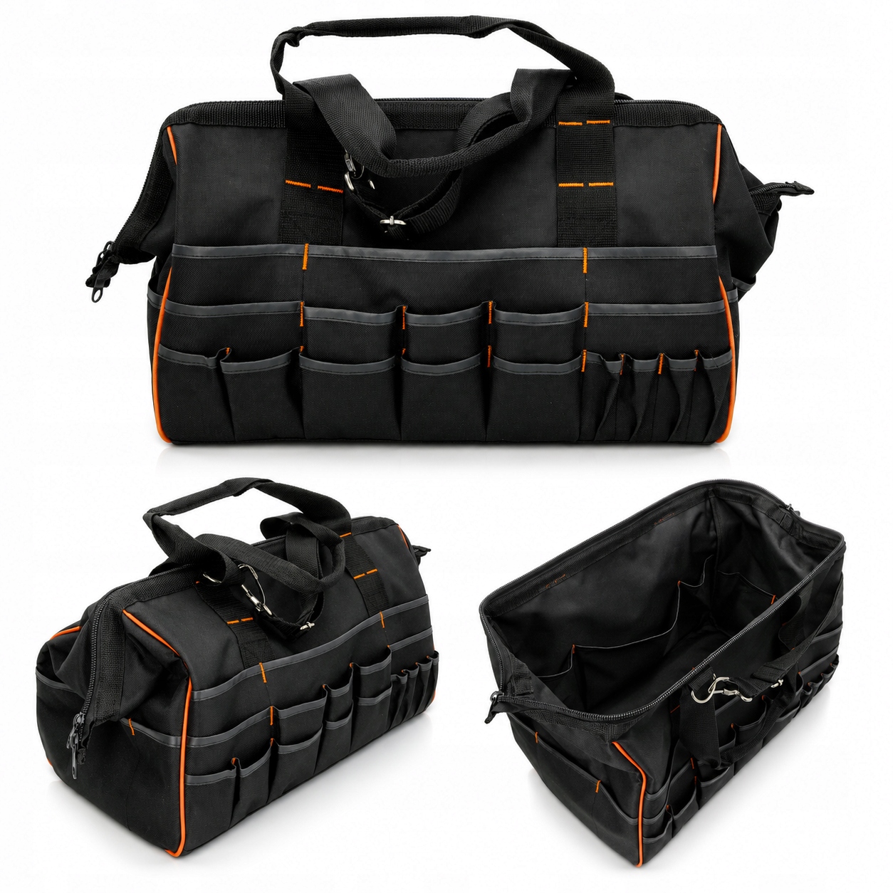Torba Narzędziowa 50 Kieszeni 25KG Nylon 600D Wzmocniona 495x49,5x26,5cm