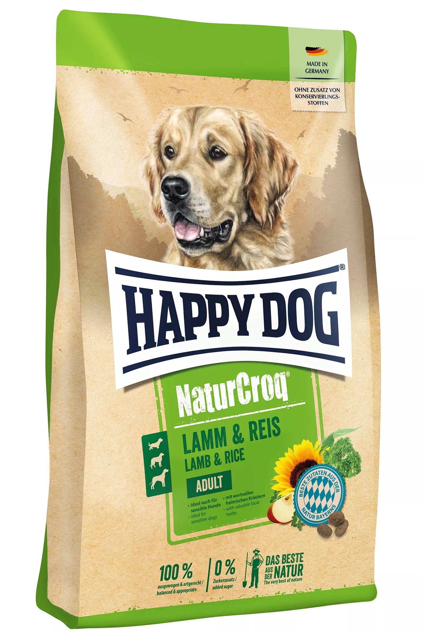 Happy Dog 15kg Natur Croq jagnięcina z ryżem