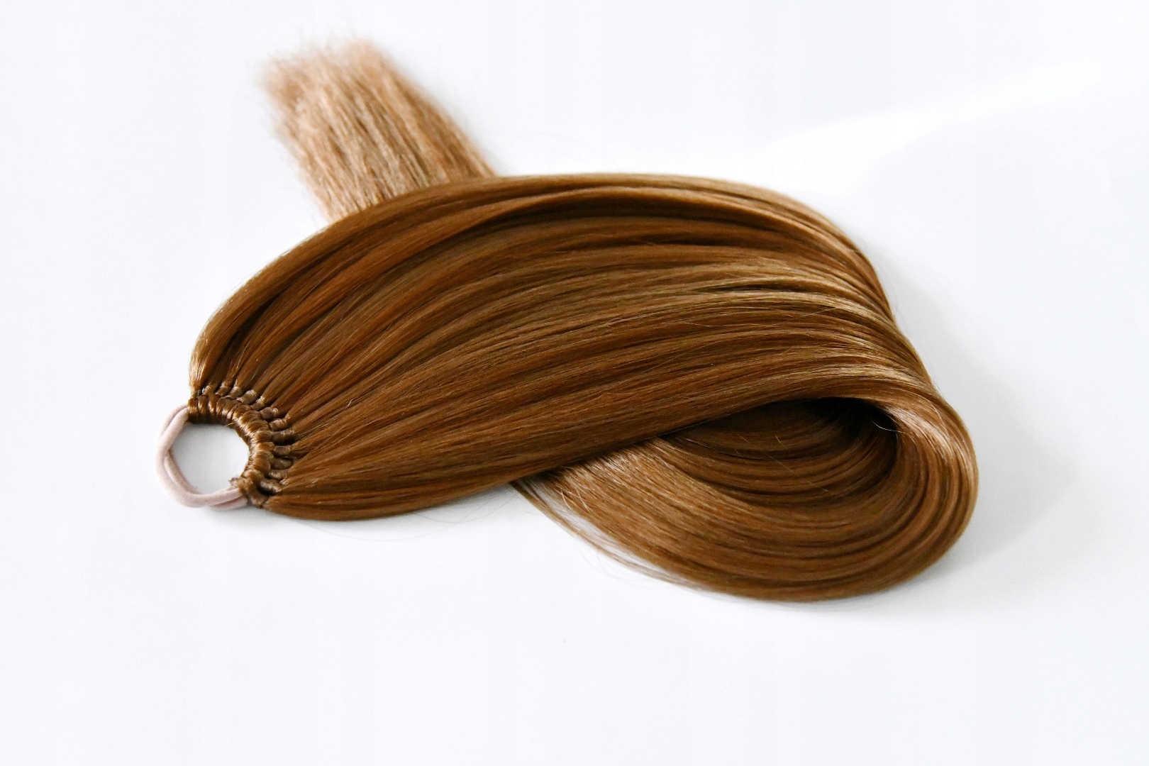 Culík na gumičce, prodloužení culíku ořechově hnědý M 80g