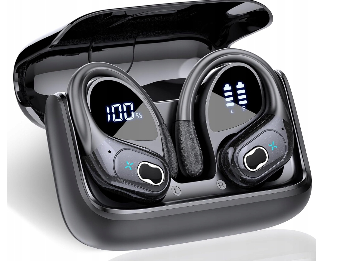 Bezdrátová sluchátka Stecei HD65 Bluetooth 5.3 sportovní Tws Led