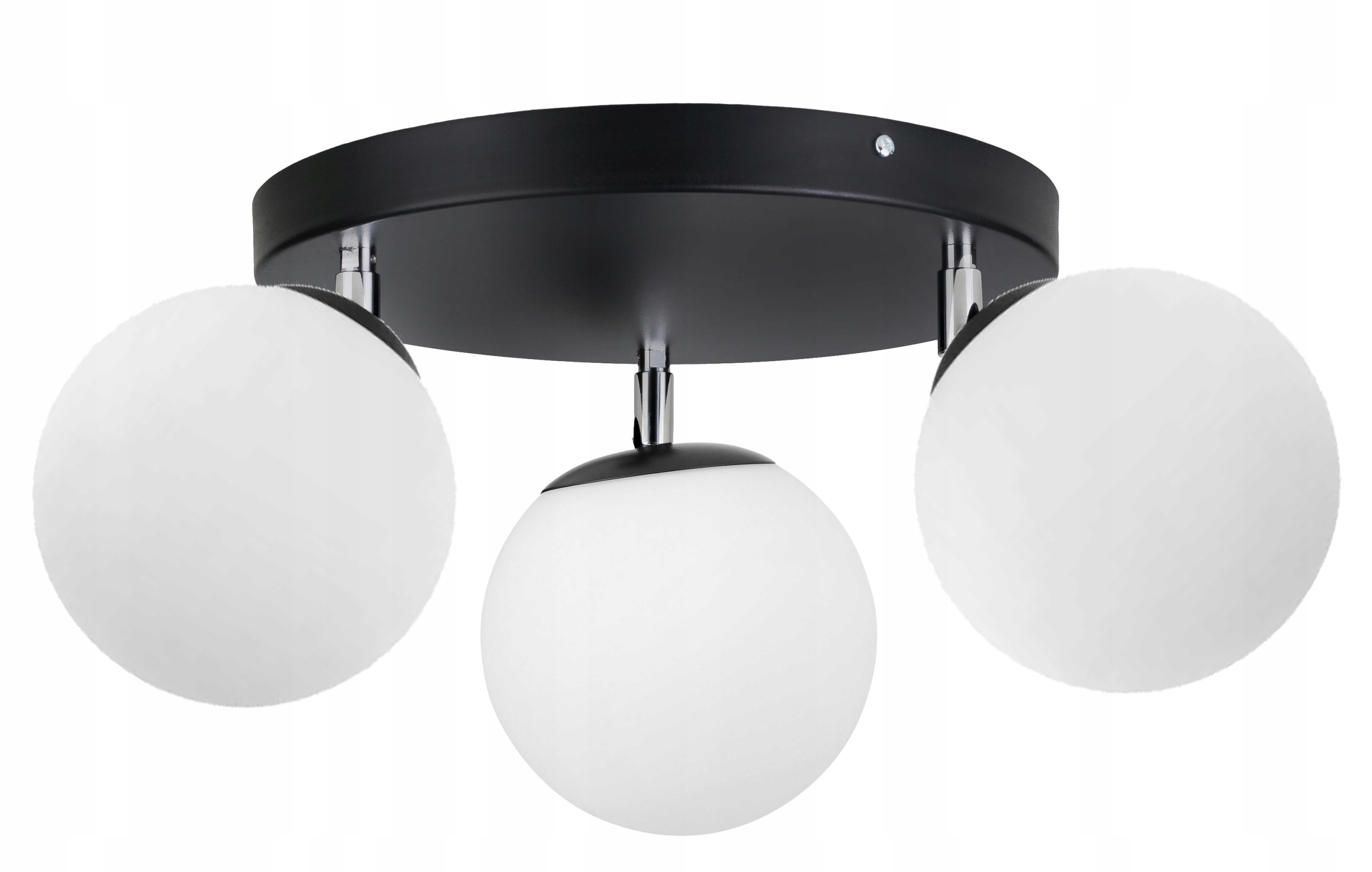 Závěsná Lampa Stropní Svítidlo Stropní Lustr Loft Skleněné Stínidlo Koule Na 3 Led E27