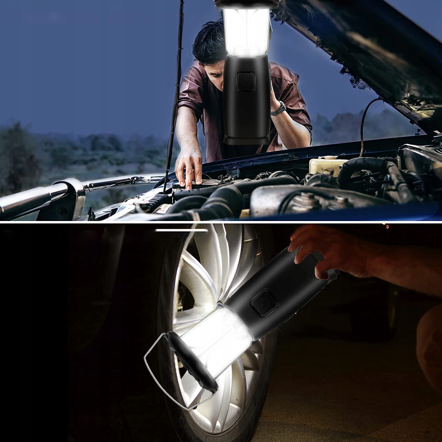 BARDZO MOCNA PRZENOŚNA LAMPA LATARKA TURYSTYCZNA Rodzaj akumulatorowa