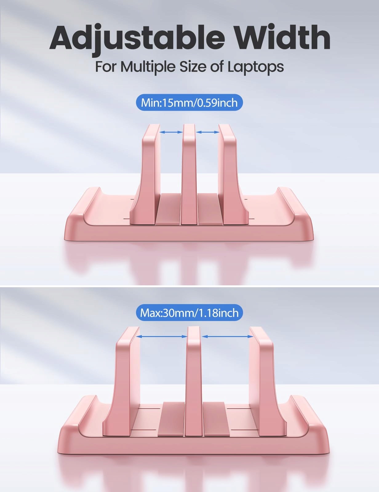 VAYDEER Stojak Na Laptopy 4w1 Pionowy Kompatybilny Z MacBook i Tabletami — miniatura 7