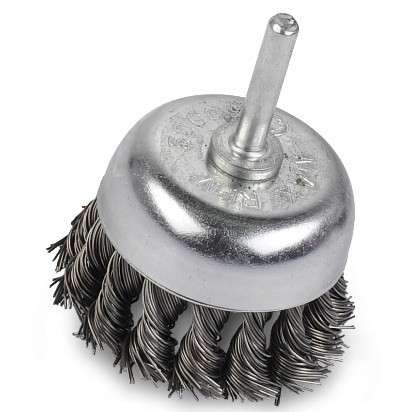 SZCZOTKA DRUCIANA DRUT SPLATANY DOCZOŁOWA NA WIERTARKĘ 65MM