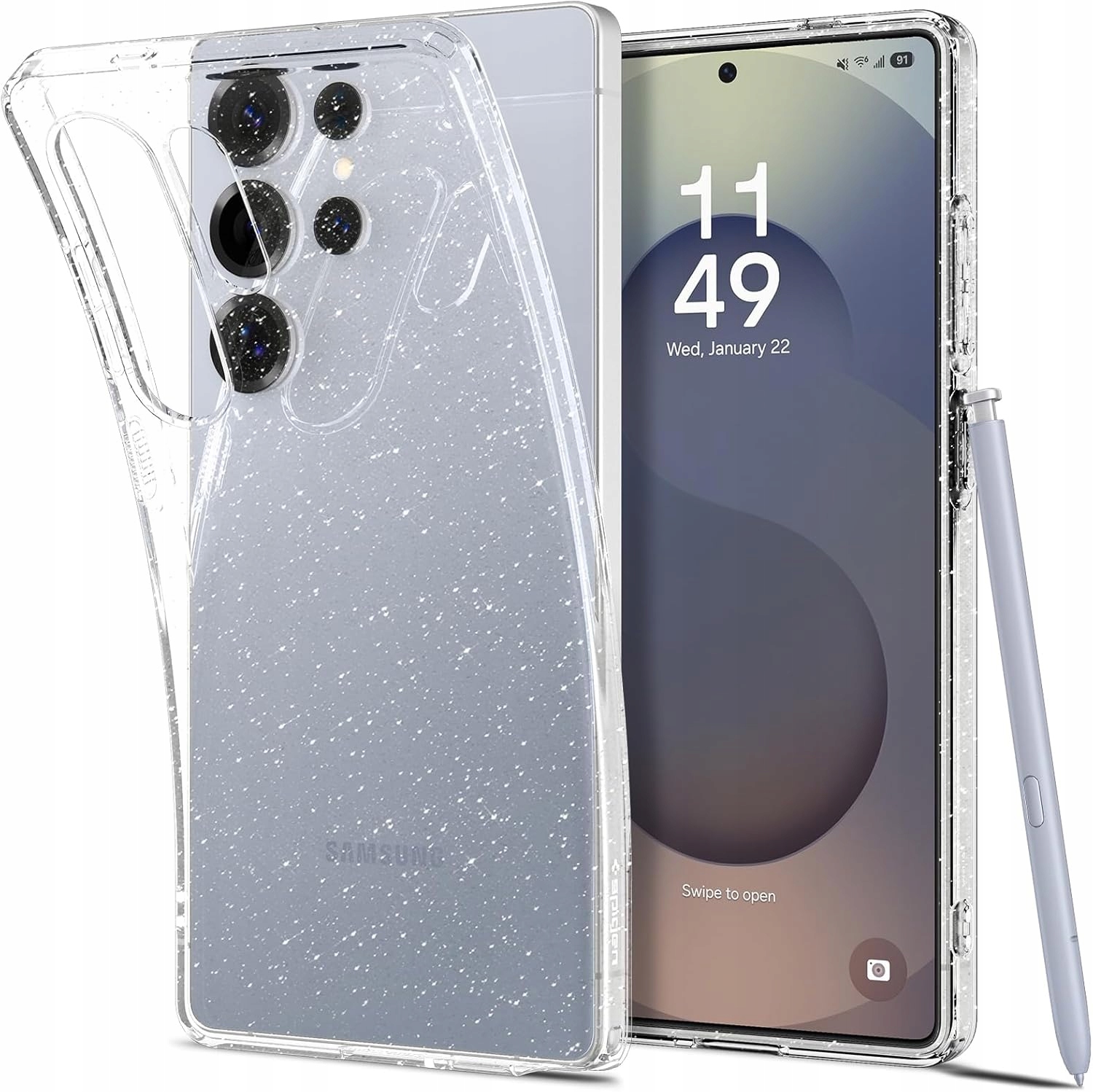 Plecki Spigen do Samsung Galaxy S25 Ultra bezbarwny
