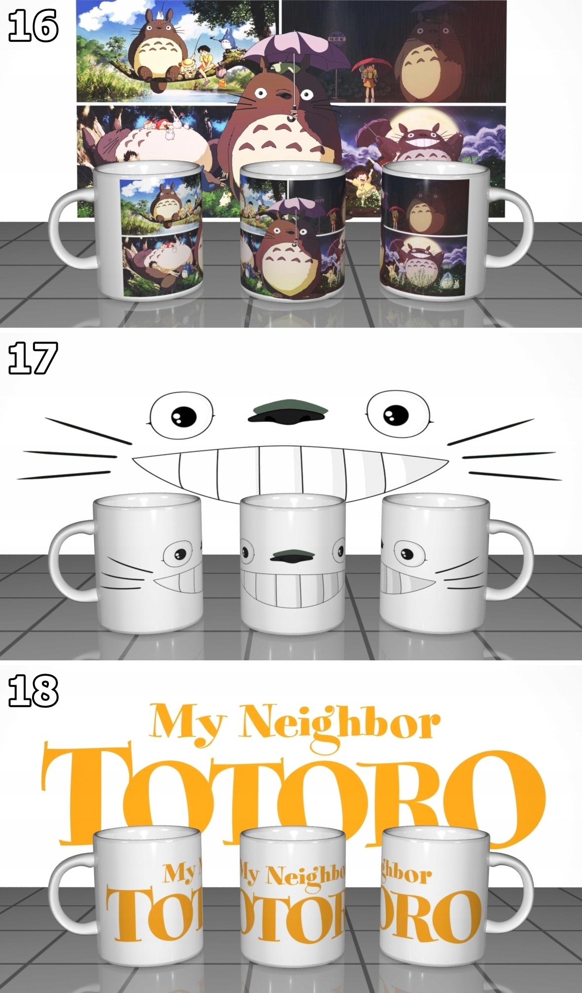 KUBEK TOTORO ANIME + KARTONIK + IMIE Marka Resolid