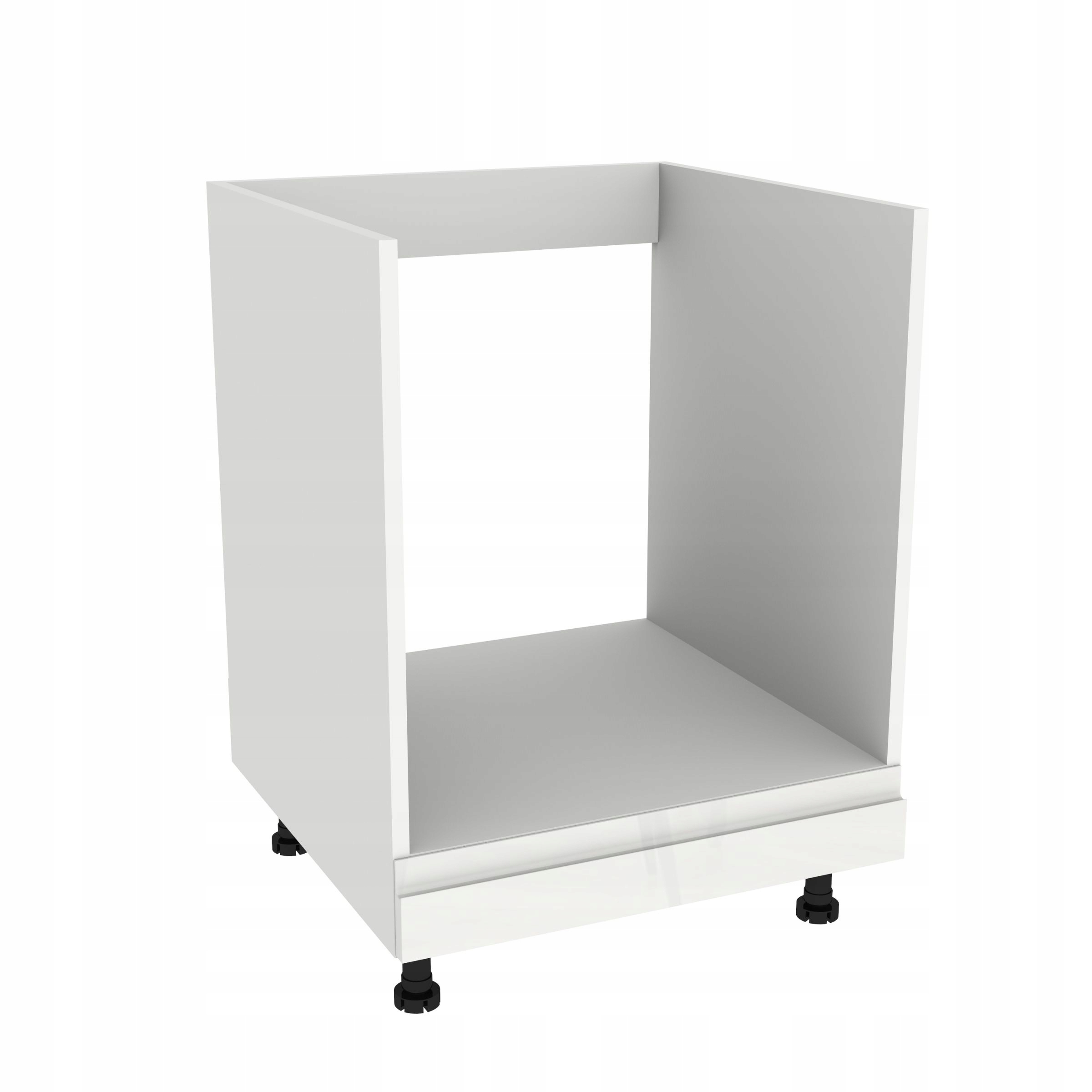 Skriňa pod rúru 60 Frezo Biela predná časť Bezúchytková Biela Akryl Lesk