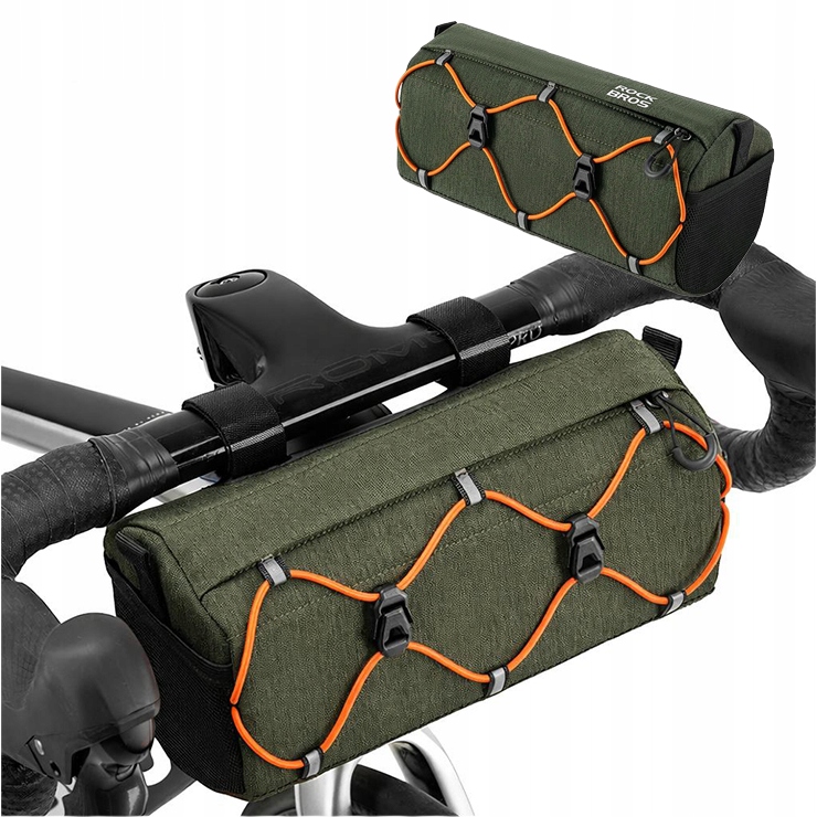 Torba rowerowa na kierownicę 2.2L sakwa z paskiem na ramię bikepacking