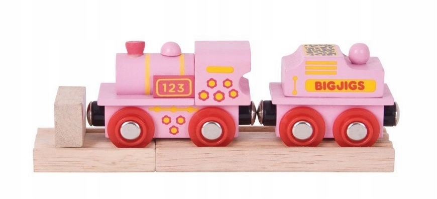 

Różowa lokomotywa Abc BJT412 Bigjigs