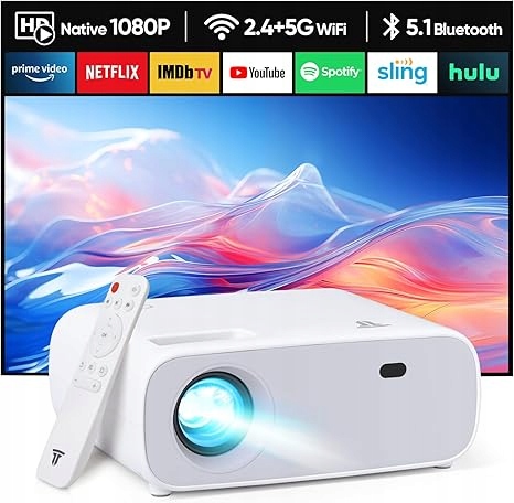 Projektor Projector AT-M269B WiFi Bluetooth Přenosný Full Hd 1080P Projektor