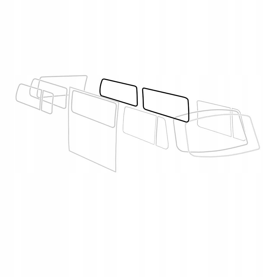 7509-1 - Уплотнение бокового стекла VW Transporter T2 огурец