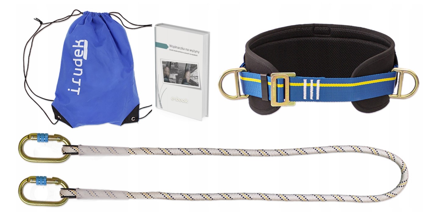 Zestaw pozycjonujący do pracy na słupach drzewach Irudek Pirineos En 358