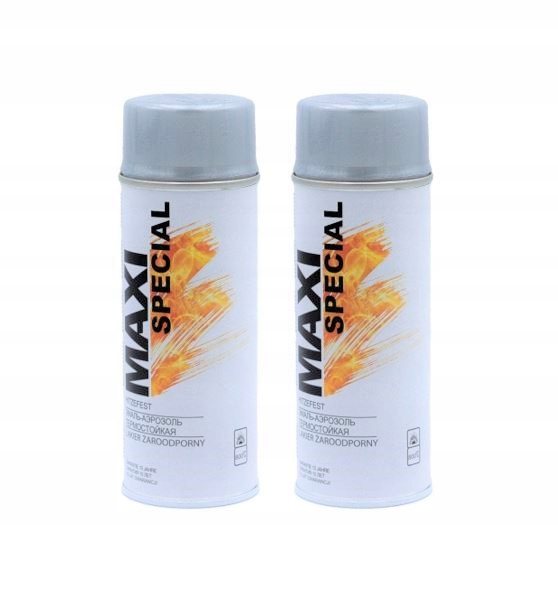 

2xMAXI żaroodporny spray do zacisków 800°C Srebrny
