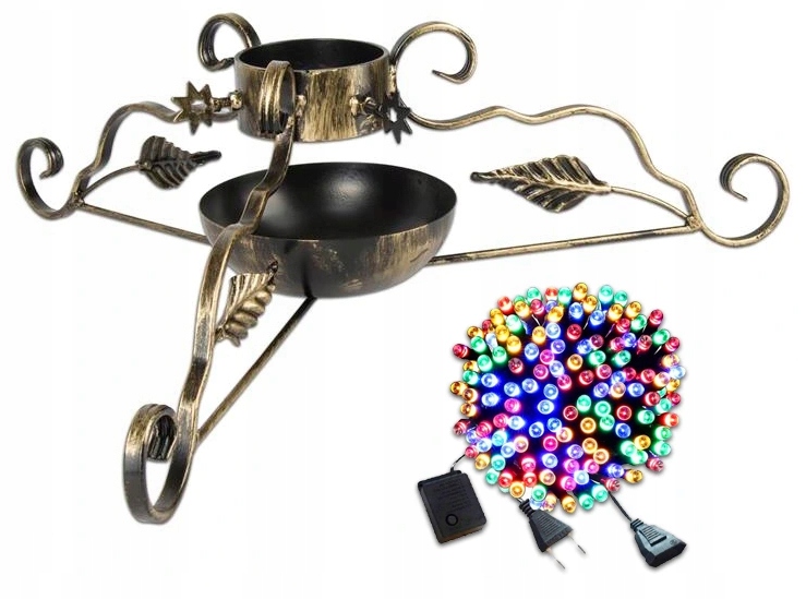 STOJAK POD CHOINKĘ ZESTAW444 LAMPKI 300LED