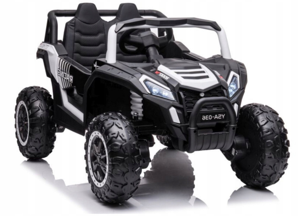 Auto Na Akumulator 4x4 Biały 12V, Pojazd Elektryczny dla Dzieci, Pilot 2.4G