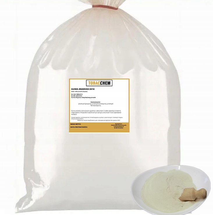 Arabská guma E414 v prášku – přírodní akáciová guma 5 kg