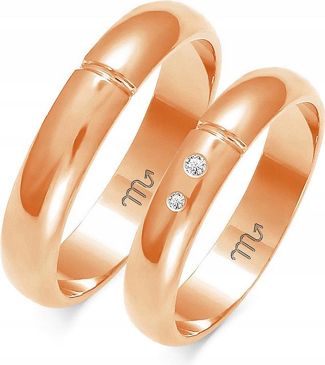 Dámský prsten růžové zlato 585 r 8 9 10, s gravírováním, růžové zlato