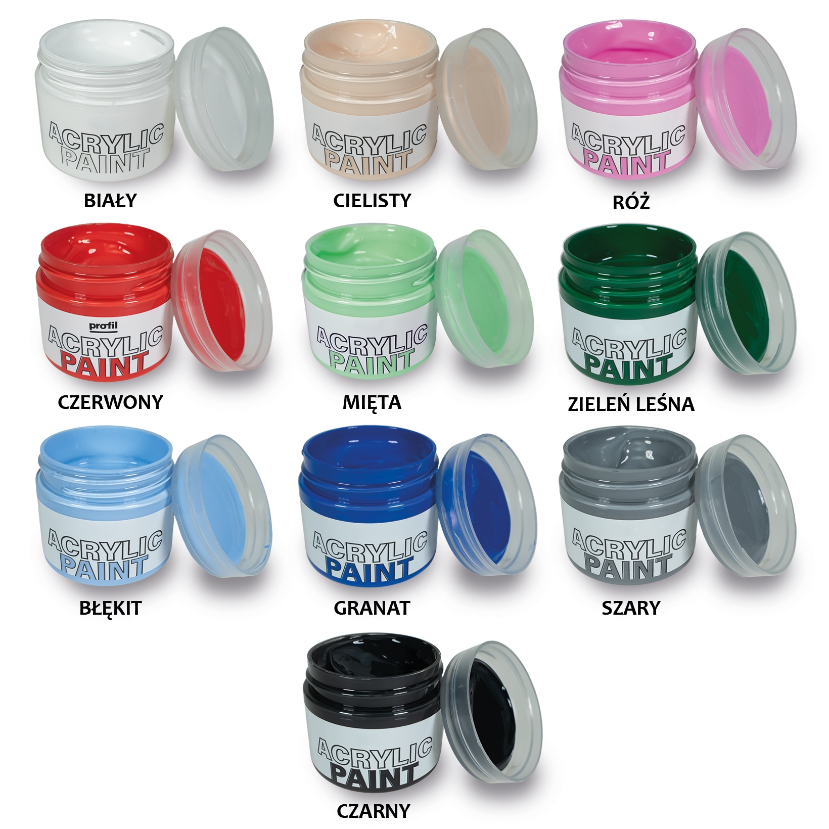 Zestaw Farba akrylowa + pędzelek Marka Inna