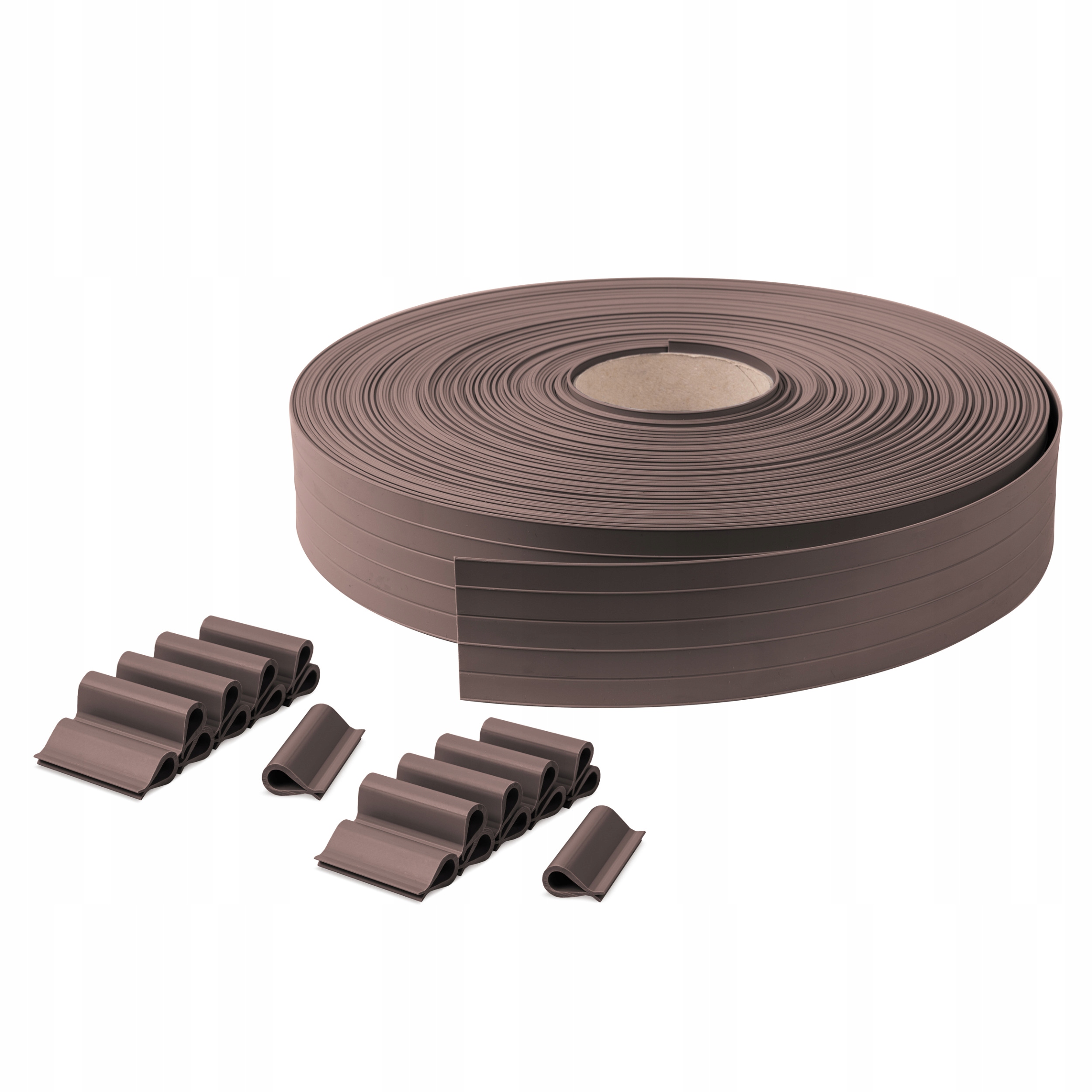 Úzká Stínící panelové pásy 4,75 Pvc Ral 8017, bronzová 50 m 80 klipů