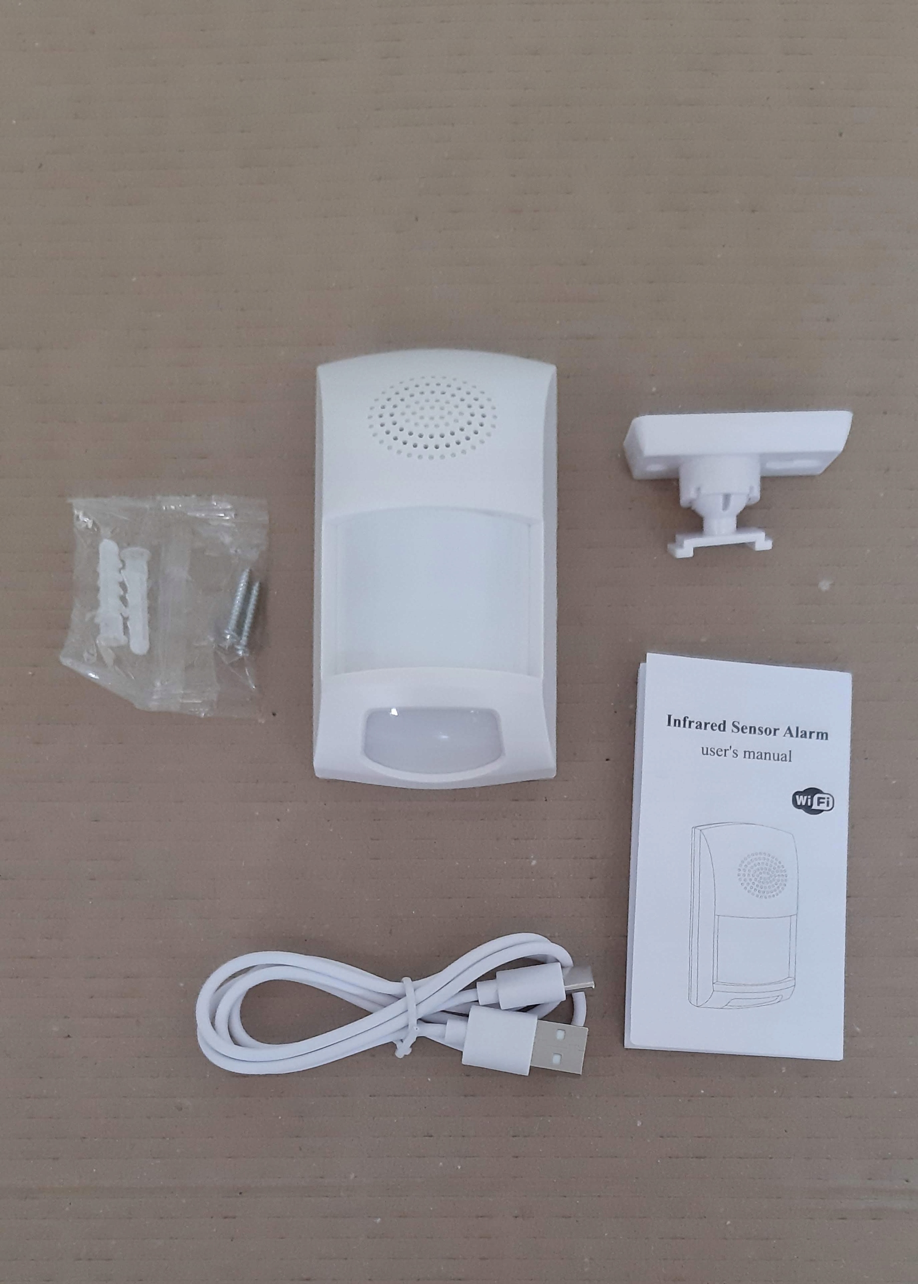 Alarm z czujnikiem ruchu na podczerwień bezprzewodowy czujnik ruchu PIR Kod producenta 181223001181199