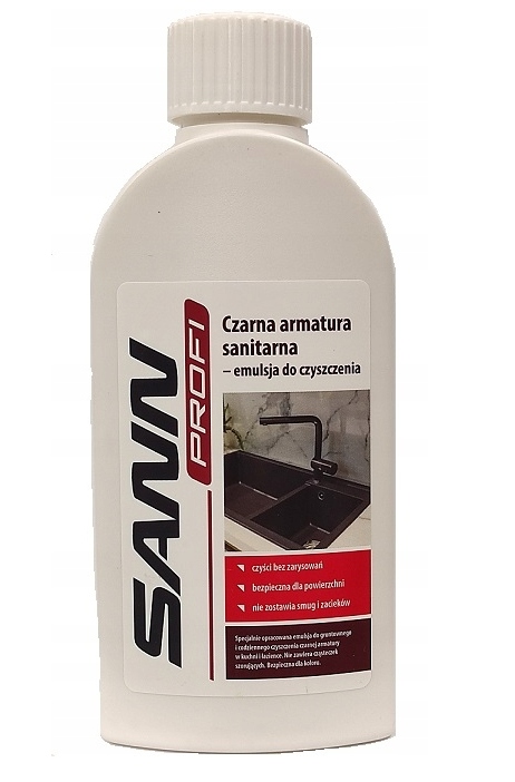 

Czarna armatura sanitarna- emulsja do czyszczenia