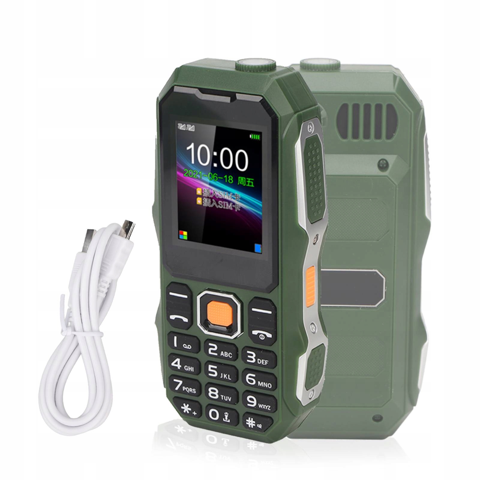 Telefon Komórkowy 1.8" 32 Mb 32 Mb 5800MAH Zielony