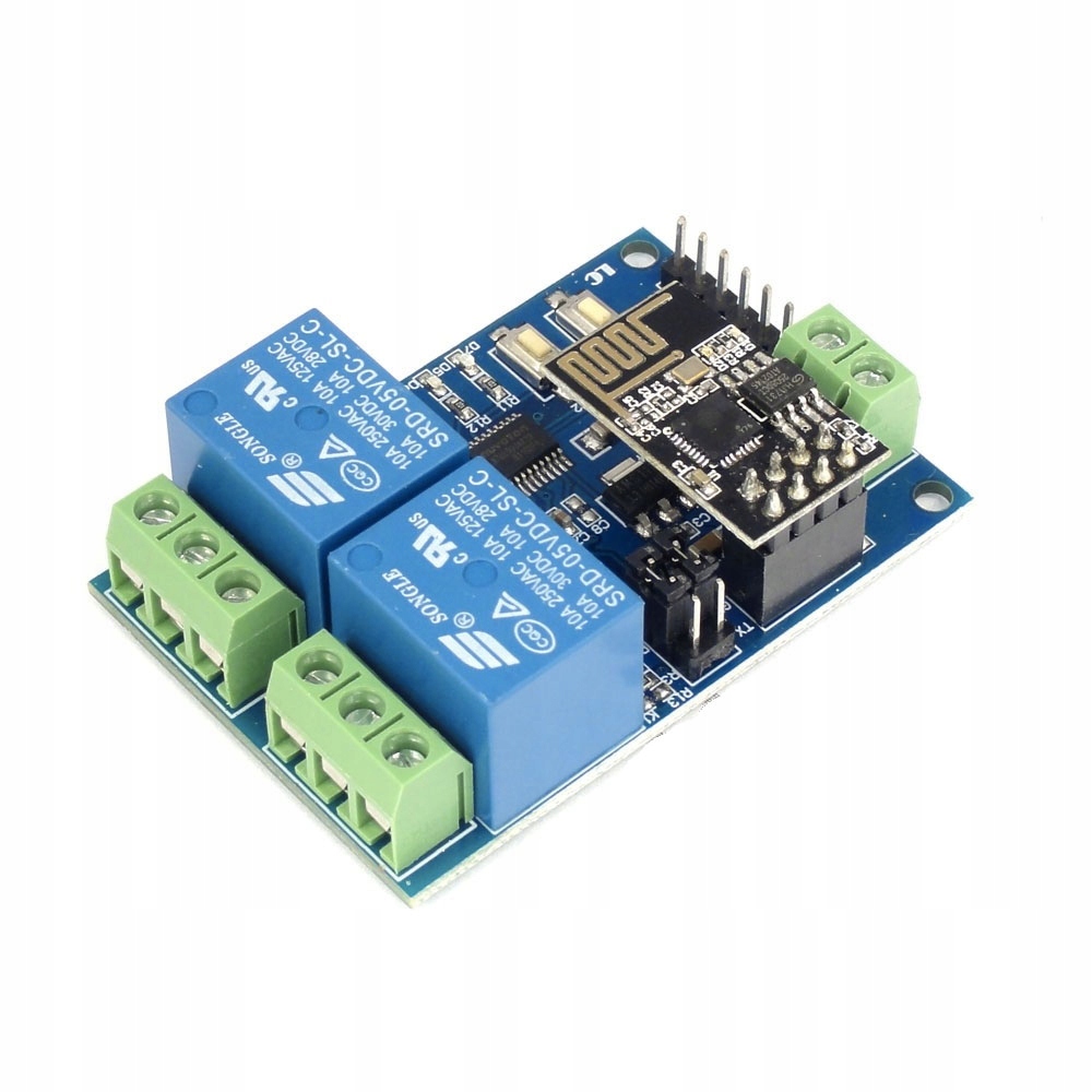 

Moduł dwóch przekaźników z WiFi ESP-01 ESP8266