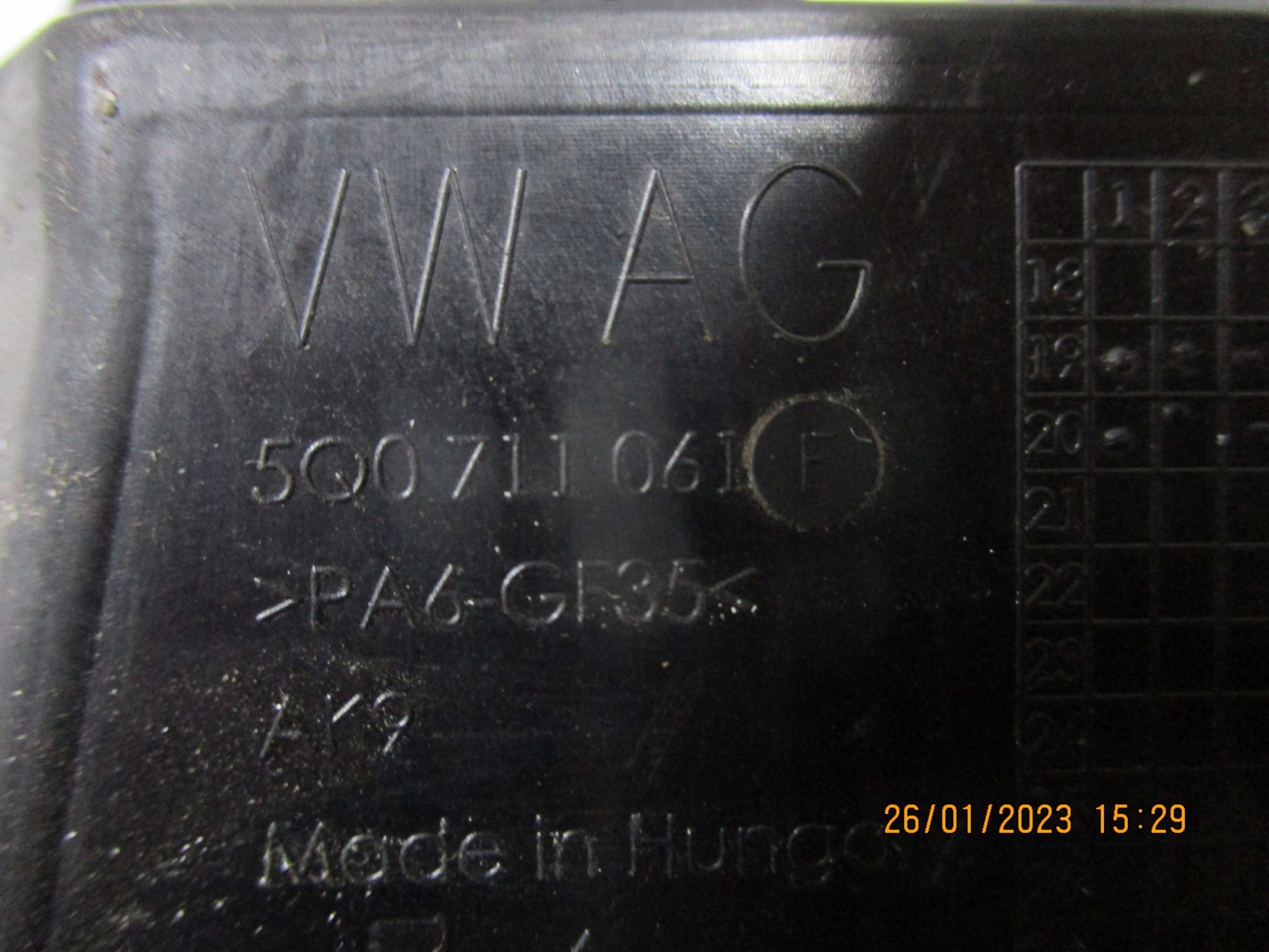 MÉCANISME LEVIER VITESSE VW 5Q0711061F