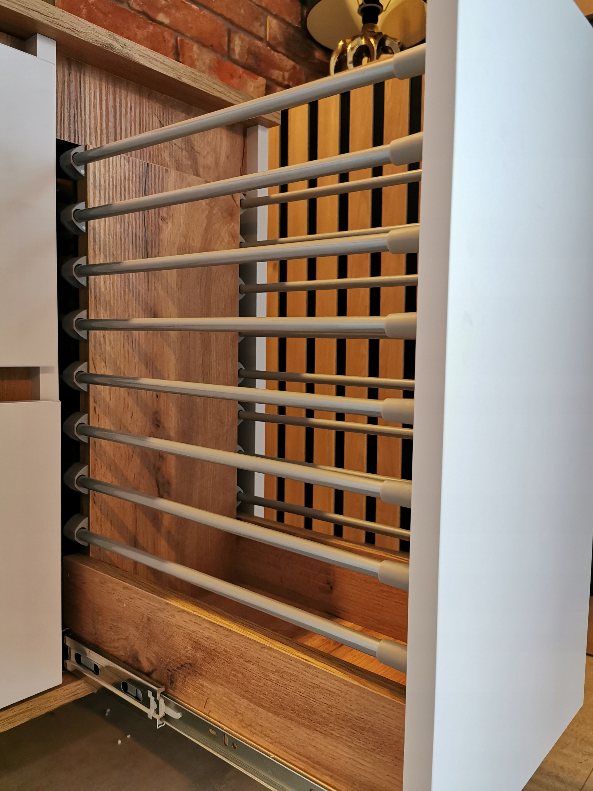 Szafka pod umywalkę _2_SZUFLADY+KOSZ_bez składania_ Pod_Wymiar_ POD KOLOR_ Kolor frontów dąb wotan