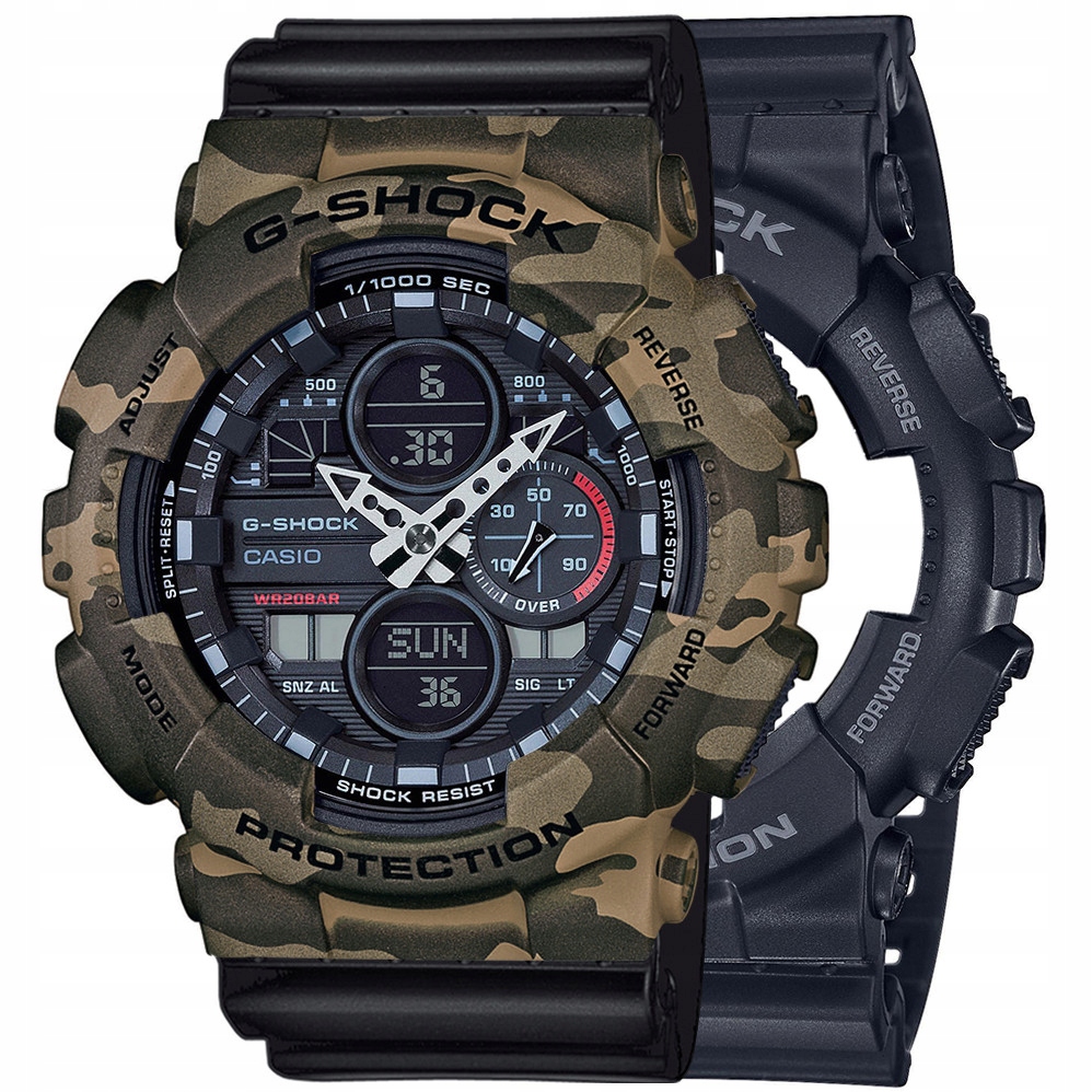 Hodinky Casio G-Shock Set GA-140-1A1ER Bezel 10507070 Řemínek 10347688