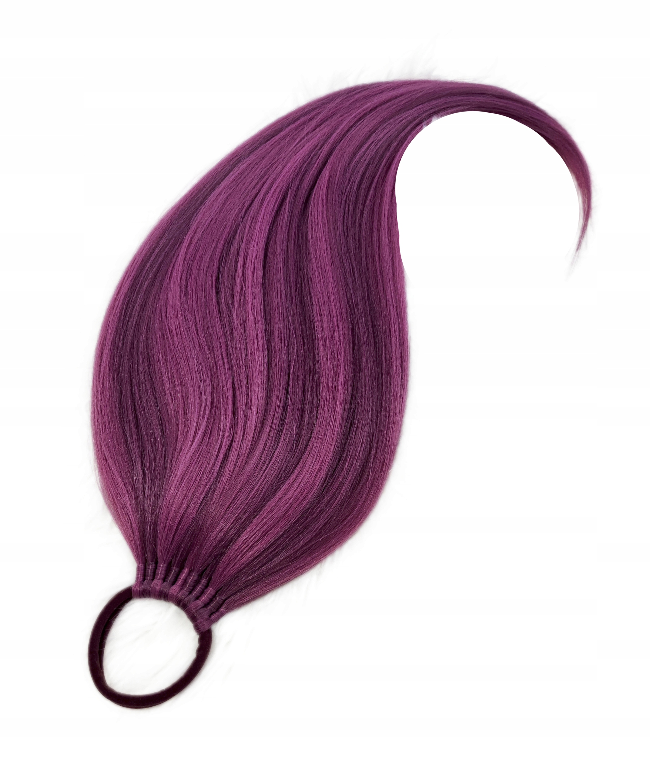 Připínací poník na gumičce, Příčesek, fialová růžová melanž, Vřesová Dáma, 80 cm