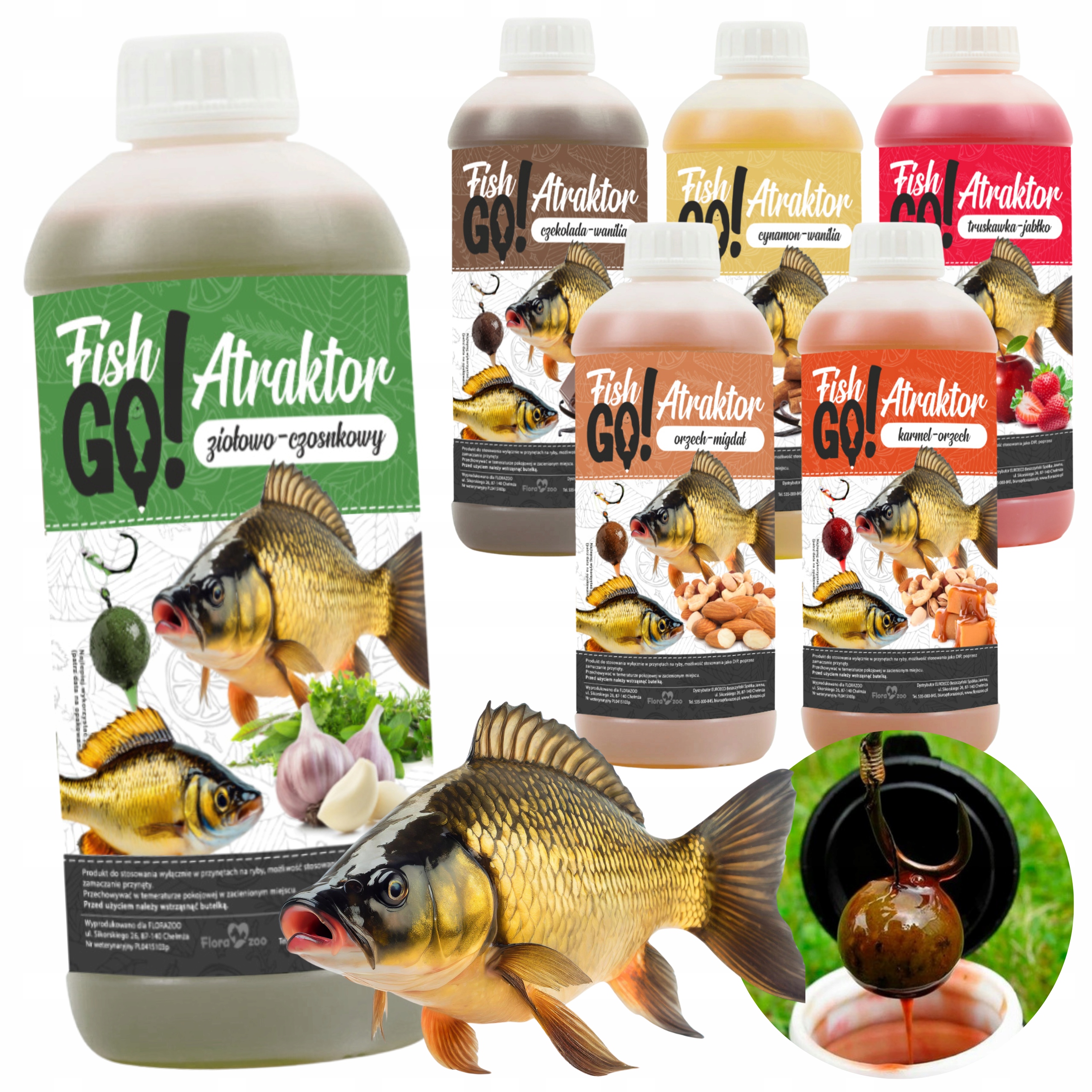 ATRAKTOR NA RYBY DIP OLEJ SMRODEK DO KUKURYDZA ZANĘTA PRZYNĘTA WĘDKARSKA