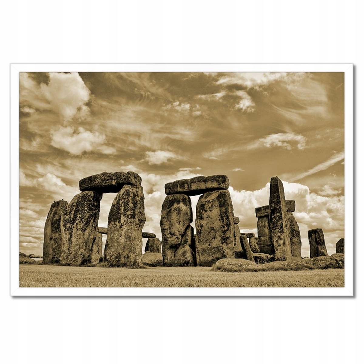 Plakáty v rámu 60x40 Stonehenge v sépii
