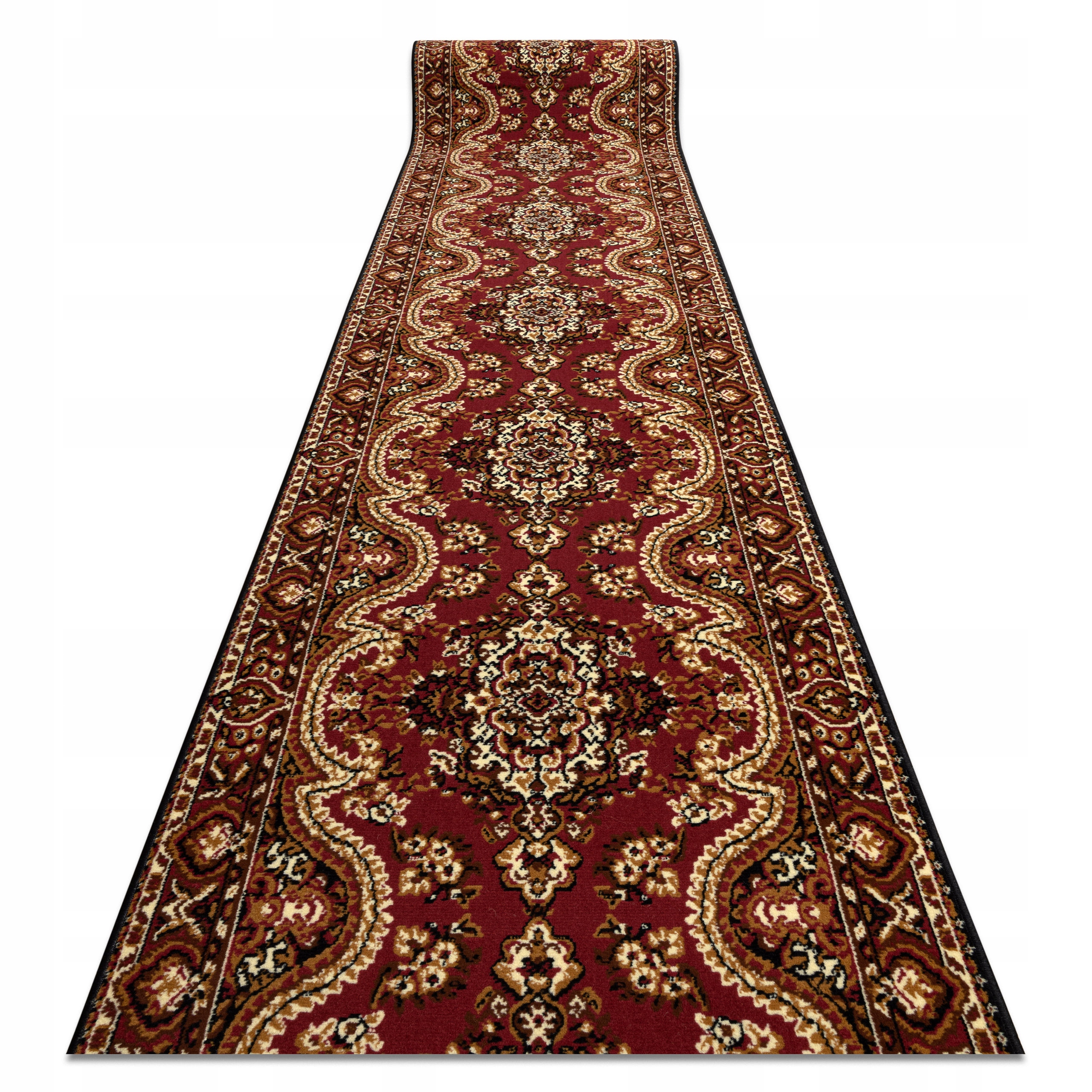 

Chodnik Bcf 160 cm Wiosna bordo Rozeta ^*Q2998