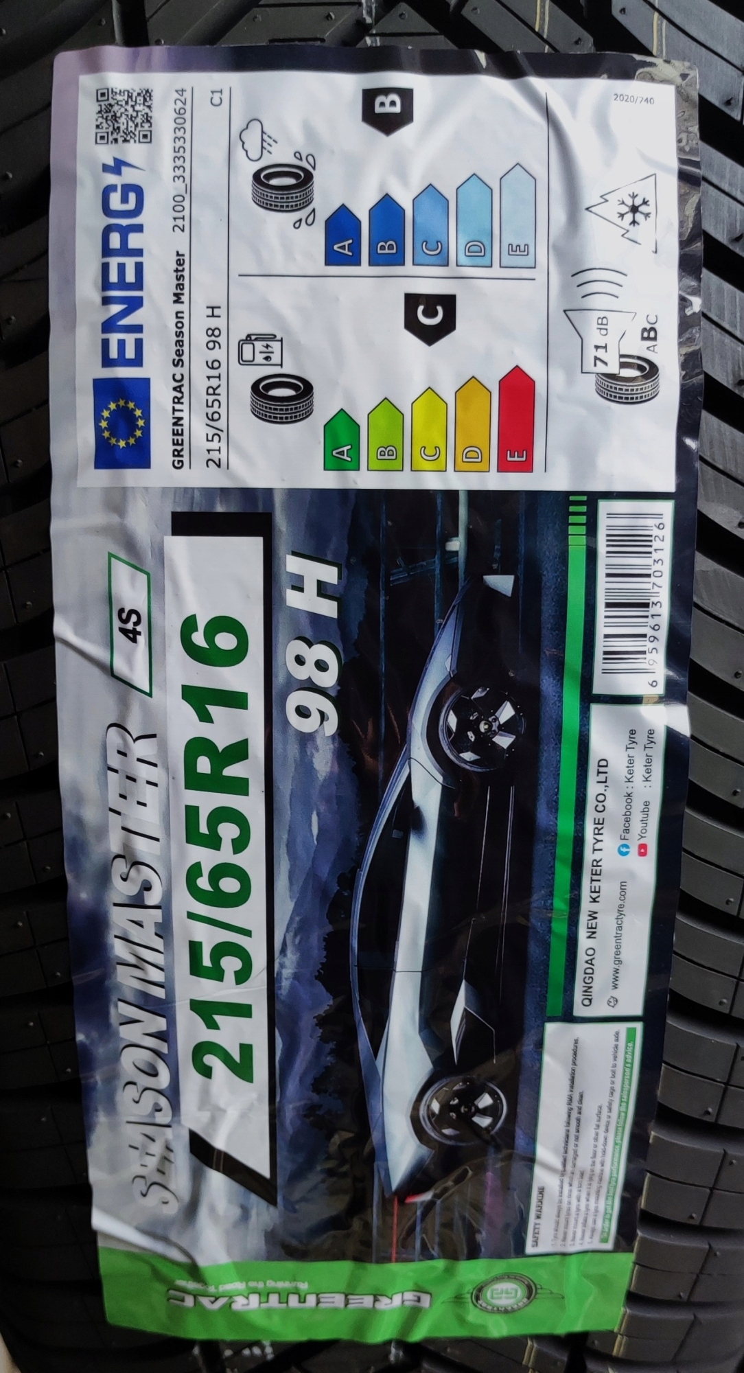 Opony 215/65/16 Greentrac Season Master 2024r 2szt. 3 lata gwar. C/B/71dB Model inny