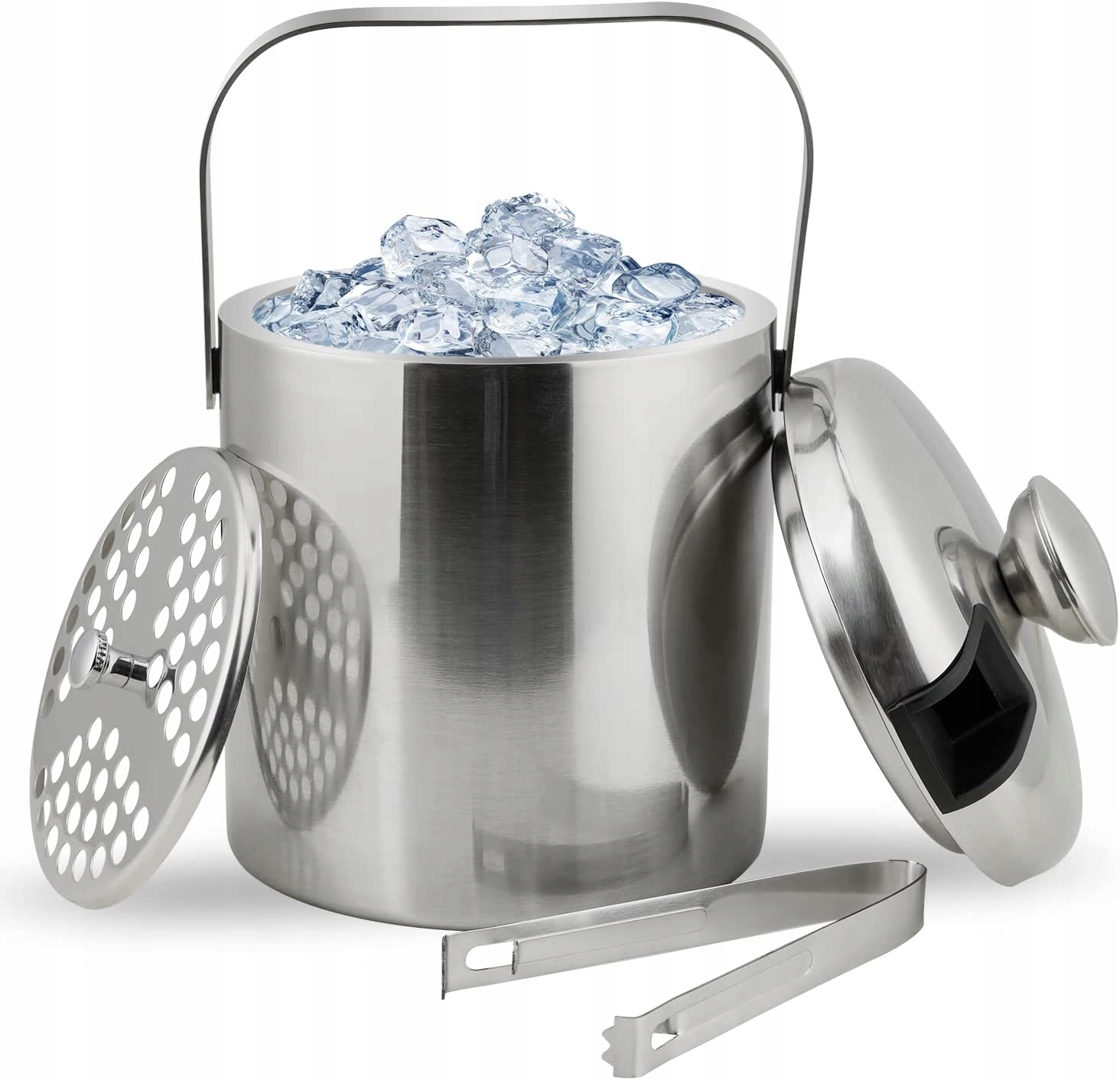 

Wiaderko Do Lodu Pojemnik Na Lód Szczypce 1,3L