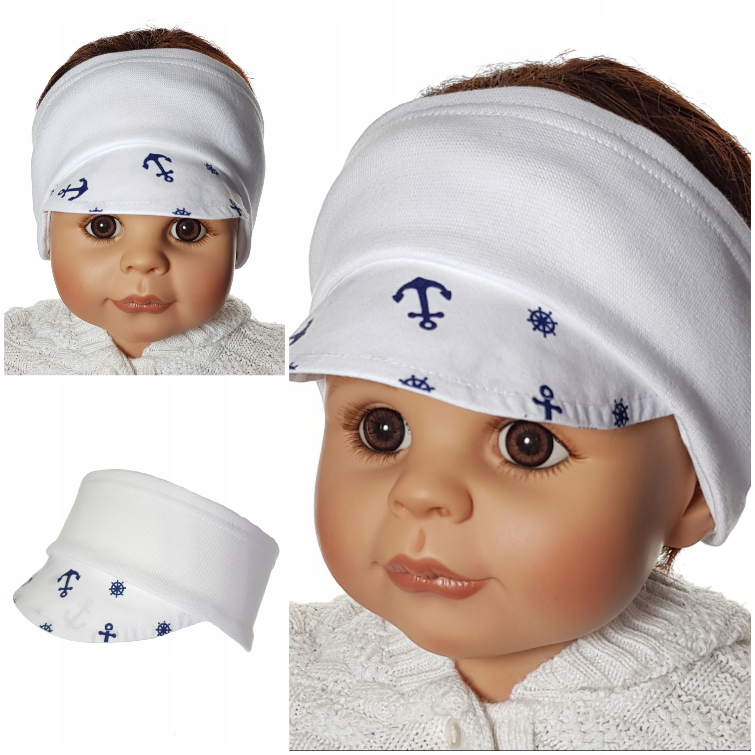 OPASKA Z DASZKIEM WYPROFILOWANA NA USZY CHŁOPIĘCA CHŁOPIEC 3-12MC 11 KOLOR Kolor niebieski