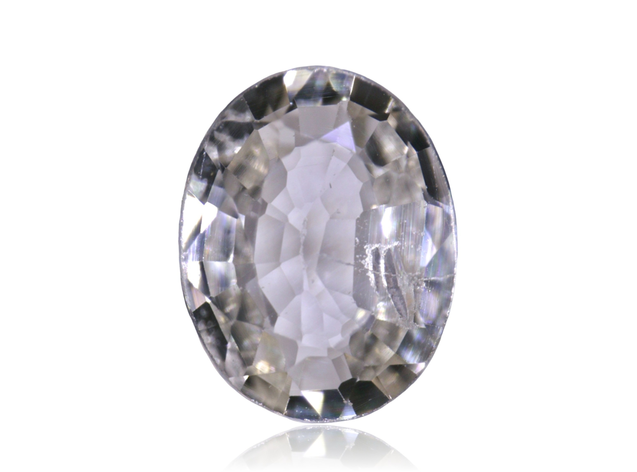 Safír 0.21ct Šedý Ovál eCertifikát Wbd