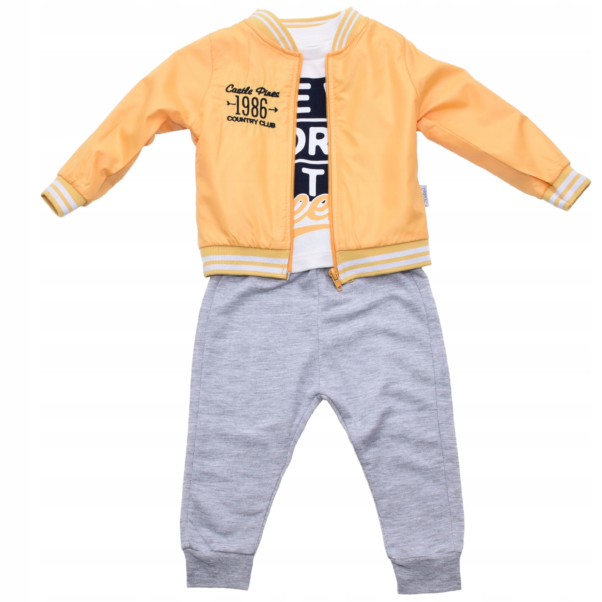 ZESTAW 3 CZ. KURTKA, KOSZULKA, SPODNIE DRESOWE R74 Kod producenta 90121