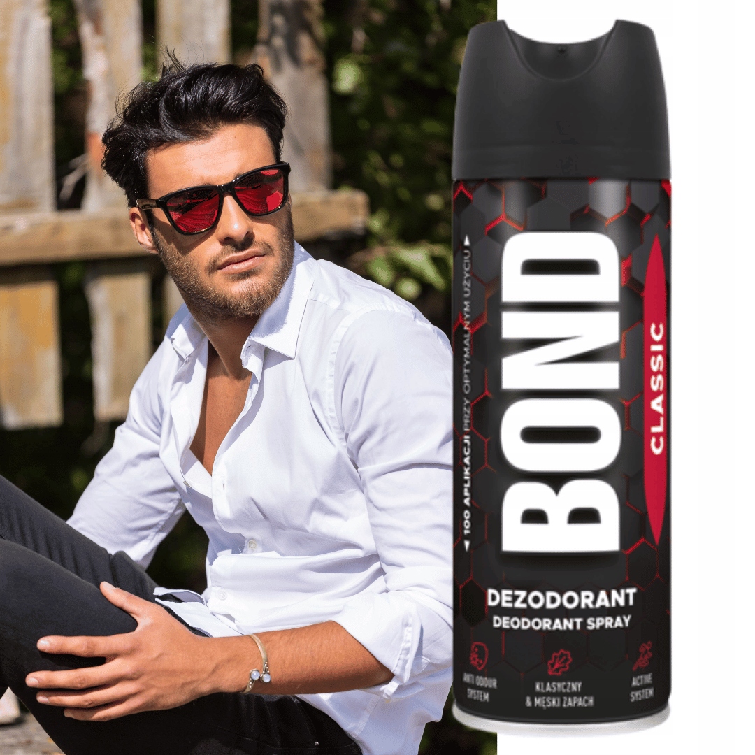DEZODORANT BOND CLASSIC TRWAŁY ZAPACH OCHRONA Pojemność 150 ml