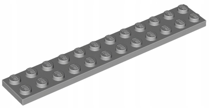 

Lego Płytka 2x12 Jasno Szara (2445/4211360) 1szt