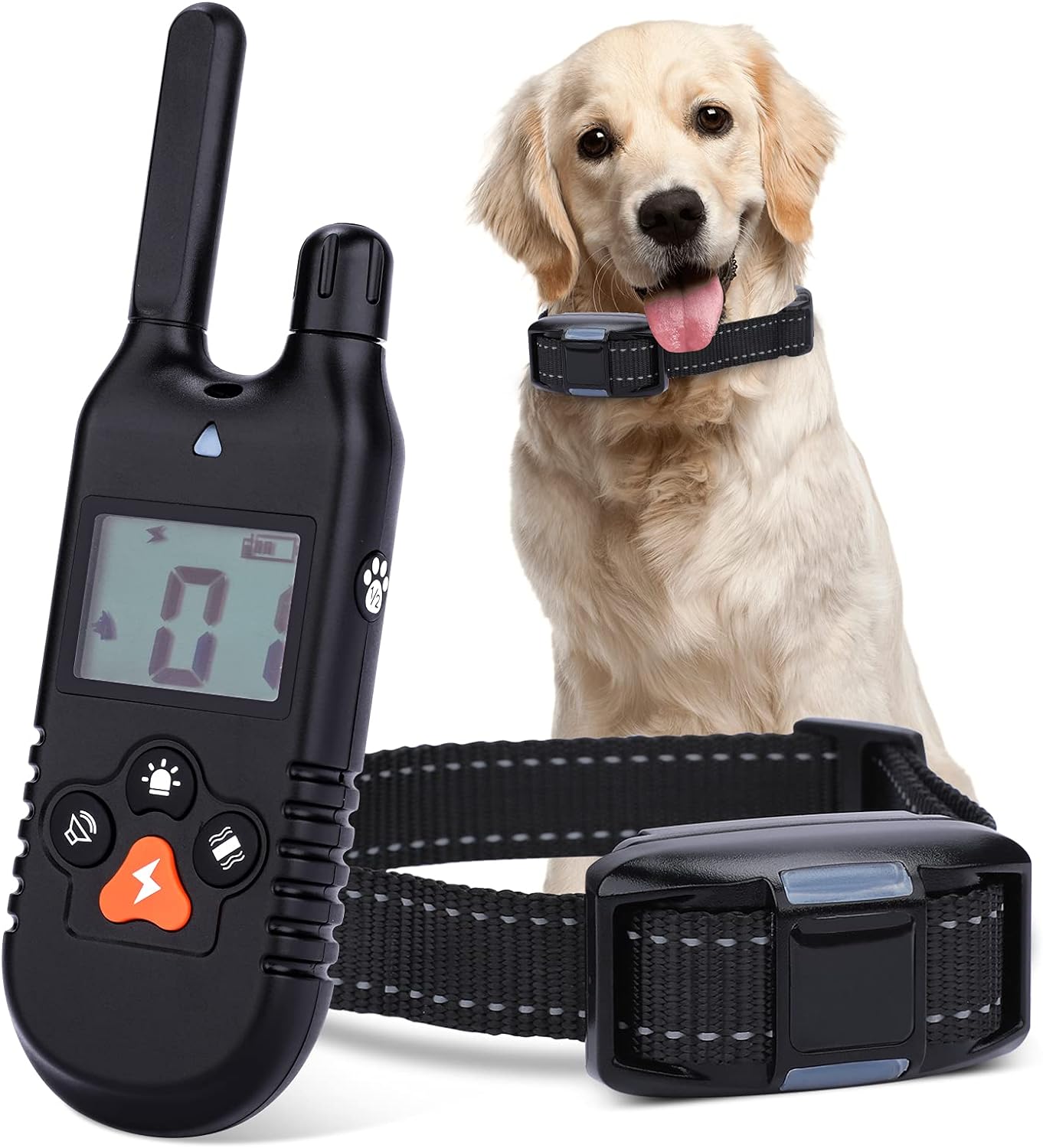 Levně Elektrický Protištěkací Výcvikový Obojek Pro Psy Trenéra Psů Dálkové Ovládání