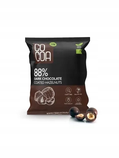 3x Lískové Ořechy V Tmavé Čokoládě 88 % Bio 70 g Cocoa