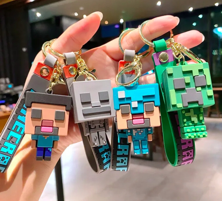 MINECRAFT DUŻY BRELOK FIGURKA 22 CM WISIOR ZAWIESZKA STEVE CREEPER 4 WZORY