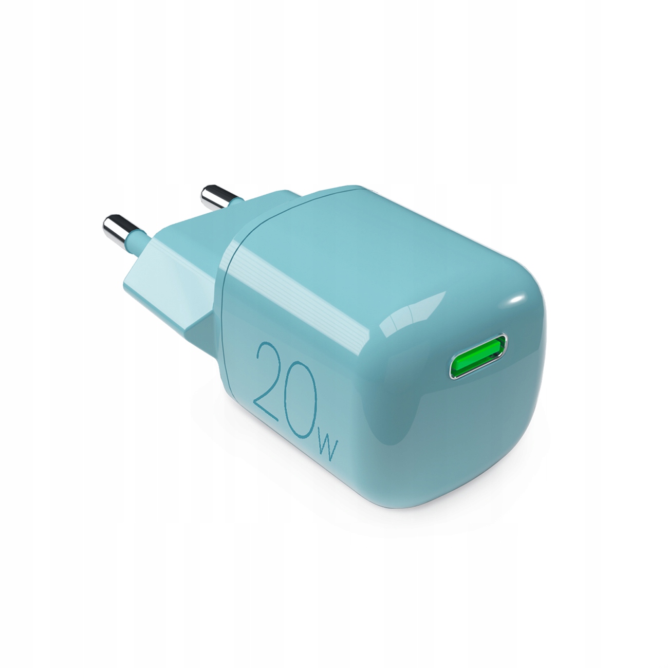 Síťová nabíječka Usb-c GaN 20W zelená