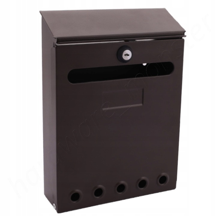 Skrzynka na LISTY pocztowa SMART 25x18x5,7cm BRĄZ